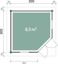 Vorschaubild Wolff Finnhaus Gartenhaus Maria 44-A/B isolierverglast