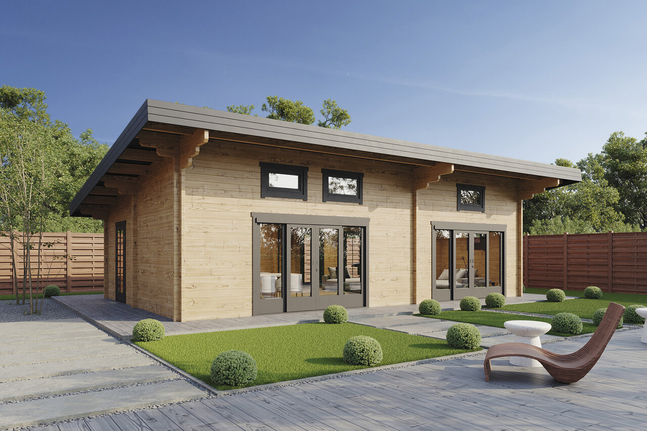 Wolff Finnhaus Ferienhaus Osterwal 63 - 70 mm