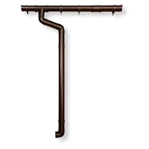 Kunststoff Dachrinnenset 482B für Weka Gartenlauben