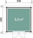 Vorschaubild Wolff Finnhaus Gartenhaus Gerätehaus Lyon A/B - Aktionsmodell