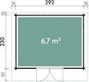 Vorschaubild Wolff Finnhaus Gartenhaus Gerätehaus Lyon A/B - Aktionsmodell