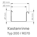 Vorschaubild Verbinder zum Kleben, RG70 Typ200 anthrazit