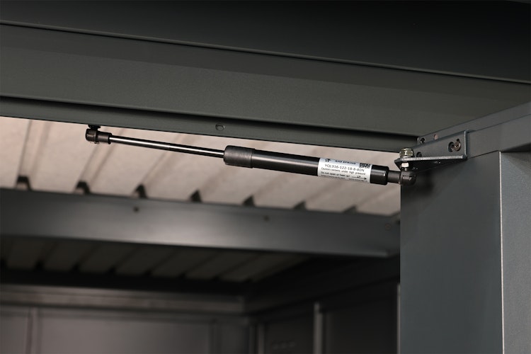Wolff Finnhaus Premium Metall Gartenhaus Eirik 2424 Anthrazit