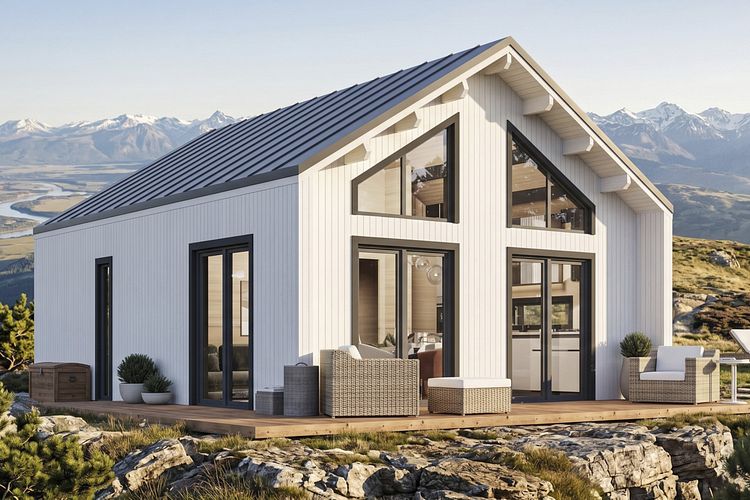 Wolff Finnhaus Ferienhaus Altai 50 - 68 mm