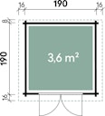 Vorschaubild Wolff Finnhaus Gartenhaus Gerätehaus Lyon A/B - Aktionsmodell