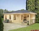Vorschaubild Wolff Finnhaus Gartenhaus Anna 40-A/1+2-Raum mit 250 cm Terrasse 