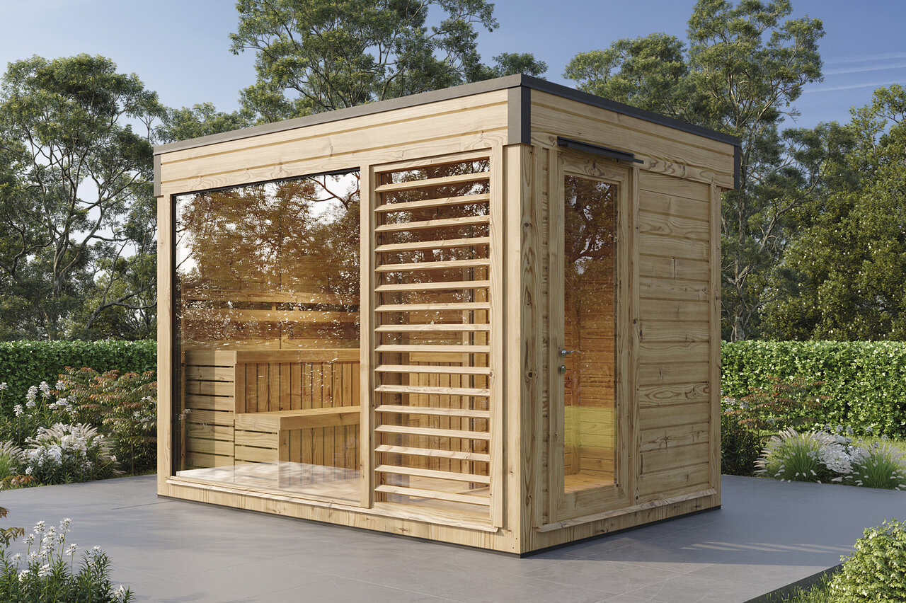 Wolff Finnhaus Saunahaus Sontje 3323 mit Vorraum