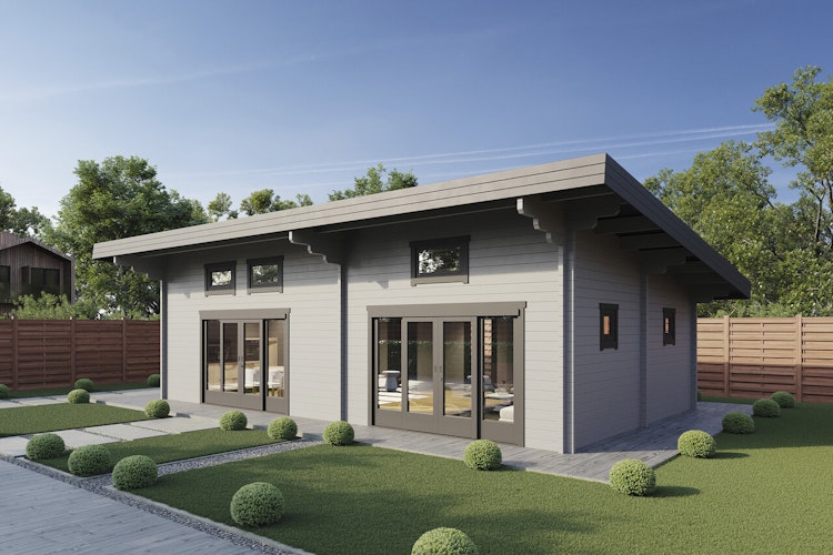 Wolff Finnhaus Ferienhaus Osterwal 63 - 70 mm