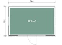 Vorschaubild Wolff Finnhaus Design-Gartenhaus Himma 5434 isolierverglast - 94 mm  