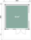 Vorschaubild Wolff Finnhaus Gartenhaus Nordkap 70-A/B/C/D/F/G/L/M isolierverglast