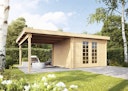 Vorschaubild Wolff Finnhaus Gartenhaus Gerätehaus Pulti 34-B  Typ 3 mit 300 cm Seitendach C