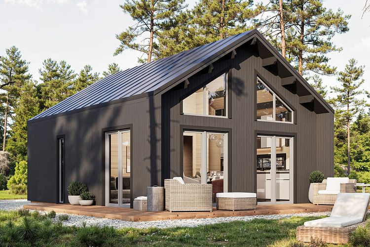 Wolff Finnhaus Ferienhaus Altai 50 - 68 mm