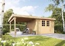 Vorschaubild Wolff Finnhaus Gartenhaus Gerätehaus Pulti 34-B  Typ 2 mit 300 cm Seitendach C