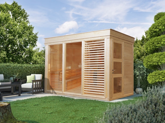 Wolff Finnhaus Saunahaus Paradiso 3x2 (1-Raum/2-Raum)