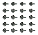 Vorschaubild 1 Pack á 20 Stück Spenglerschrauben anthrazit mit Dichtscheibe V2A, Abmessung 4,5x20