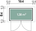 Vorschaubild Wolff Finnhaus Premium Geräteschrank 20-A/B/C/D
