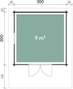 Vorschaubild Wolff Finnhaus Blockbohlenhaus Bergen 44-B isolierverglast