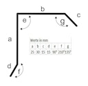 Vorschaubild Blendenabdeckung für Gartenhäuser anthrazit (1 Stück, Typ 1b bis 30 mm Breite)