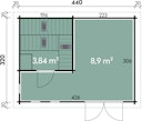 Vorschaubild Wolff Finnhaus Saunahaus Eurika 70 de luxe isolierverglast