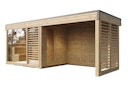 Vorschaubild Wolff Finnhaus Saunahaus Sidonia 5323/6323 mit Vorraum & Seitendach